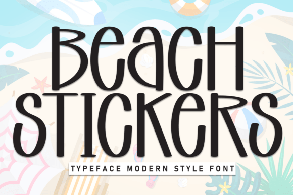 Beach Stickers: A Font for Warmth and Character