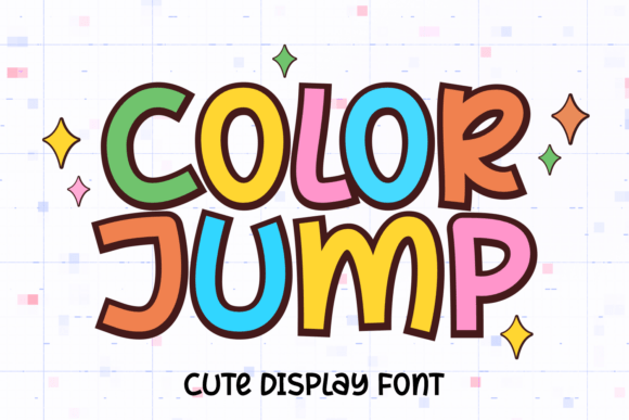 Color Jump: A Vibrant Display Font for Dynamic Digital Campaigns