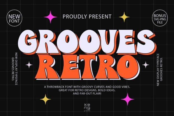 Grooves Retro: A Bold Font for Digital Branding and Web Design