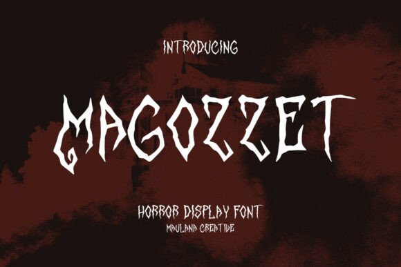 Magozzet Horror Display Font: A Spooky Touch for Your Craft Projects