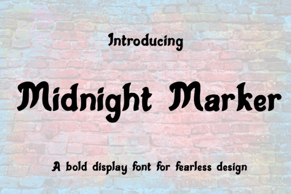 Midnight Marker: The Bold Font for Memorable Marketing