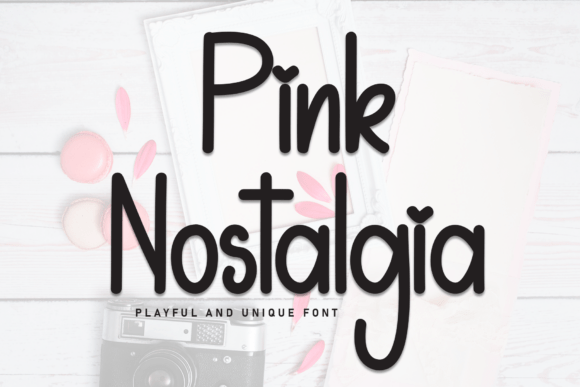 Pink Nostalgia: A Display Font for Editorial Design