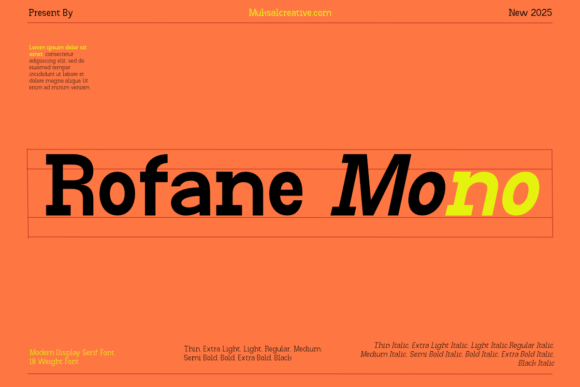 Rofane Mono: A Display Font for Modern Web Design