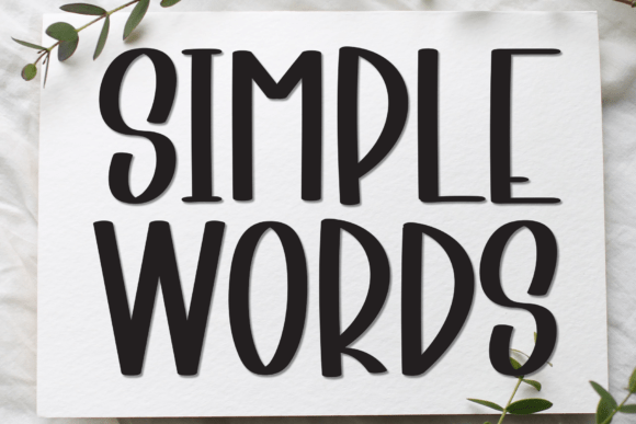 Simple Words: A Versatile Display Font for Editorial Design