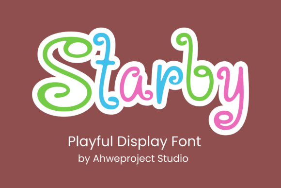 Starby: A Playful Display Font for Bold Branding