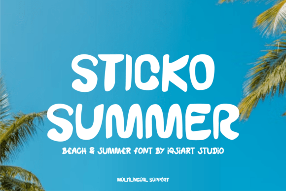 Sticko Summer: A Font for Crafting with Sun, Sand, and Sea